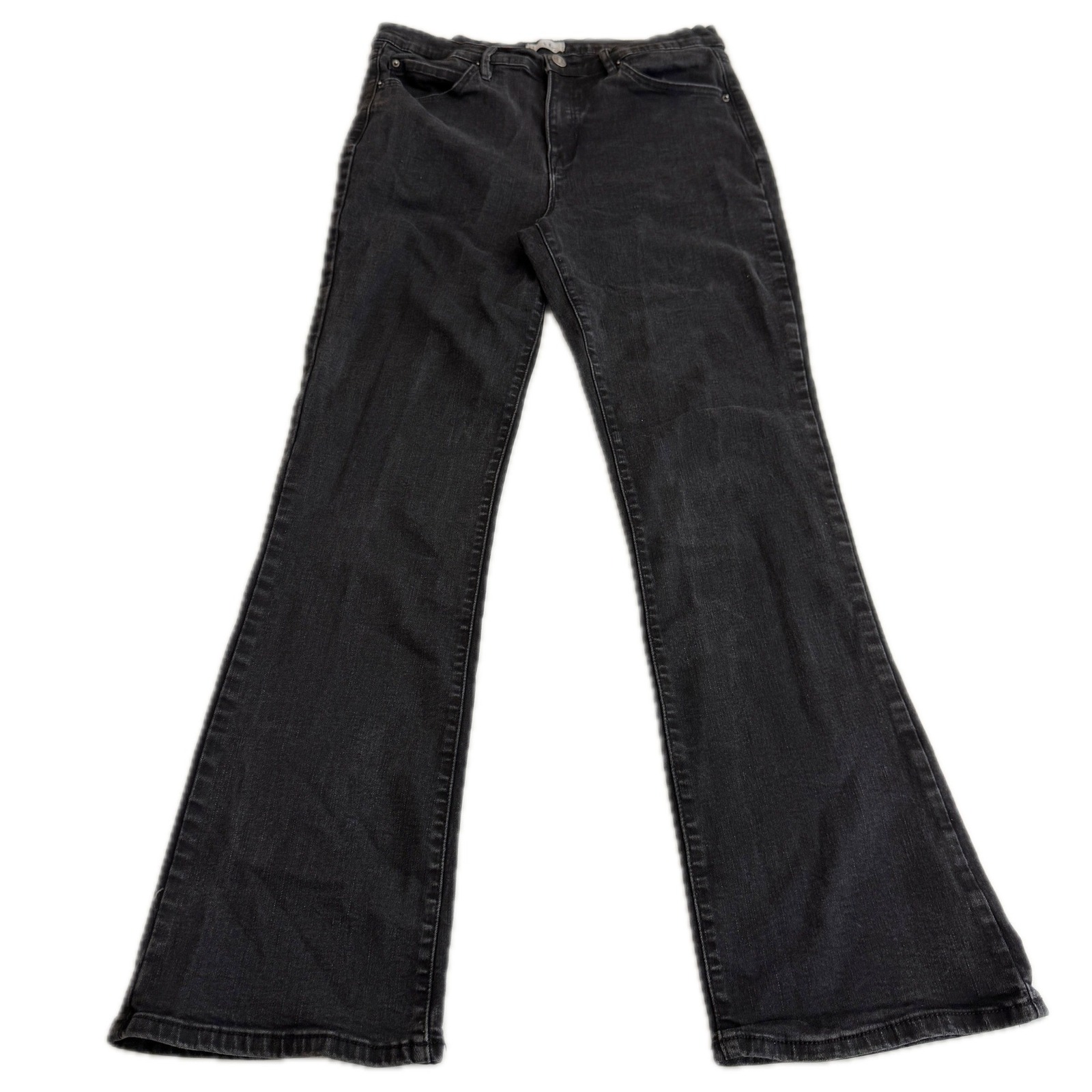 Nicole Miller Jeans Womens 8 Black High Rise Bootcut Stretch Denim